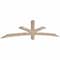 Ekena Millwork Alberta Smooth Timber Gable Bracket, Douglas Fir, 108"W x 22"H x 3 1/2"D x 3 1/2"F, 5/12 Pitch GBW108X22X0404ALB00SDF - alternate 2